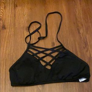 black bikini top